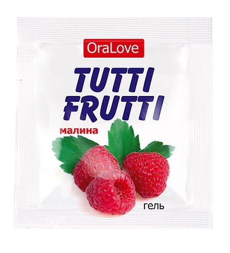 Пробник гель-смазки Tutti-frutti с малиновым вкусом - 4 гр. - Биоритм - купить с доставкой в Сургуте