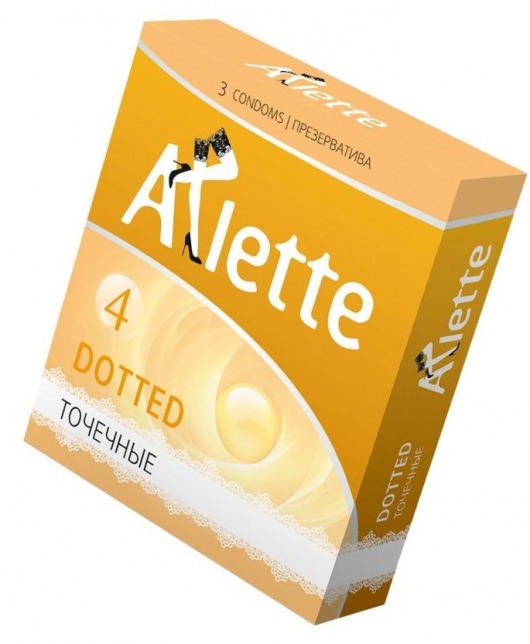 Презервативы Arlette Dotted с точечной текстурой - 3 шт. - Arlette - купить с доставкой в Сургуте