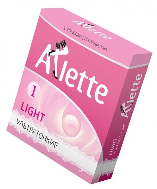 Ультратонкие презервативы Arlette Light - 3 шт. - Arlette - купить с доставкой в Сургуте