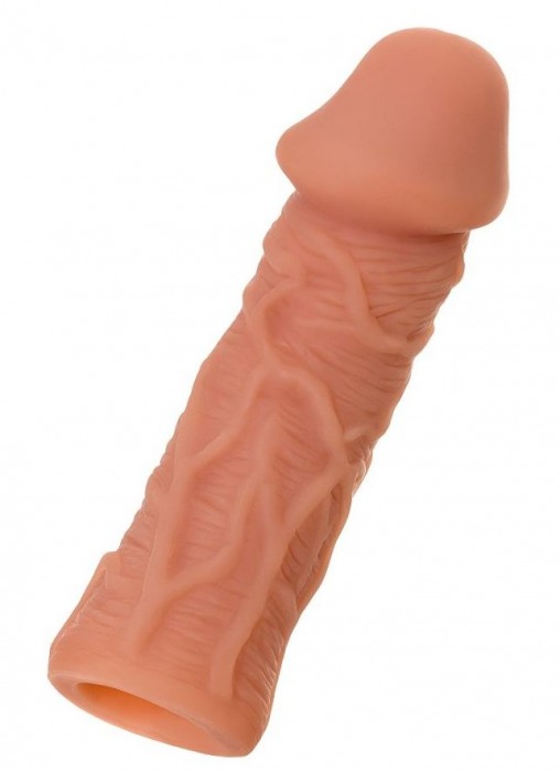 Телесная реалистичная насадка KOKOS Extreme Sleeve 05 с дополнительной стимуляцией - 12,7 см. - KOKOS - в Сургуте купить с доставкой