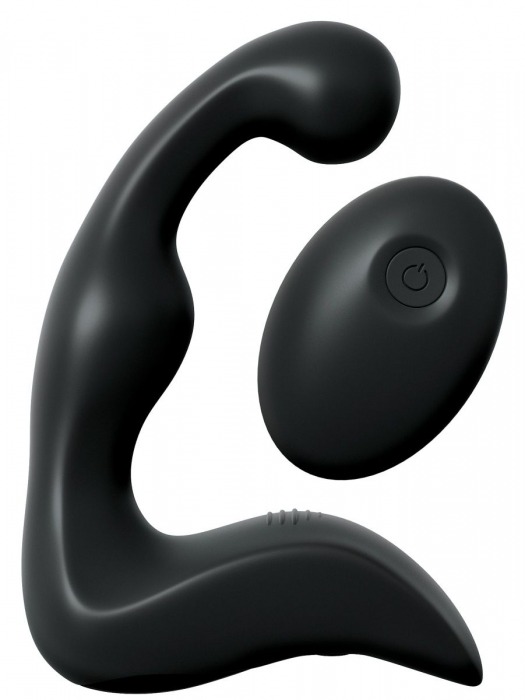 Черный вибромассажер простаты с пультом ДУ Control P-Spot Pro - Pipedream - в Сургуте купить с доставкой