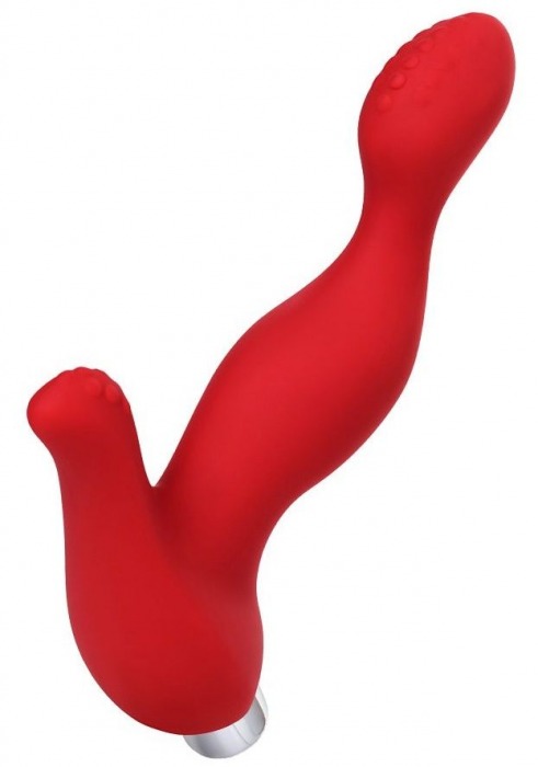 Красный силиконовый вибростимулятор простаты Proman - 12,5 см. - ToyFa - в Сургуте купить с доставкой
