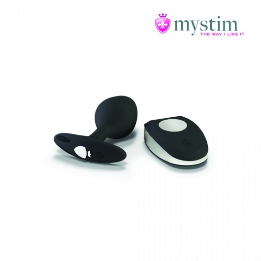 Черная пробка Mystim Rocking Vibe S с возможностью подключения к электростимулятору - 9,7 см. - MyStim - купить с доставкой в Сургуте
