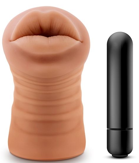 Кофейный мастурбатор-ротик Isabella - Blush Novelties - в Сургуте купить с доставкой
