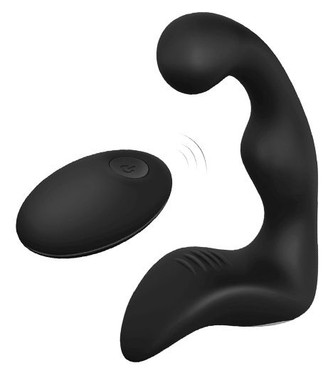 Черный вибромассажер простаты REMOTE BOOTY PLEASER - Dream Toys - в Сургуте купить с доставкой