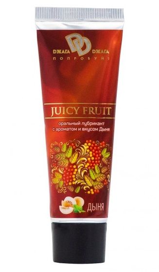 Интимный съедобный лубрикант JUICY FRUIT с ароматом дыни - 30 мл. - БиоМед - купить с доставкой в Сургуте