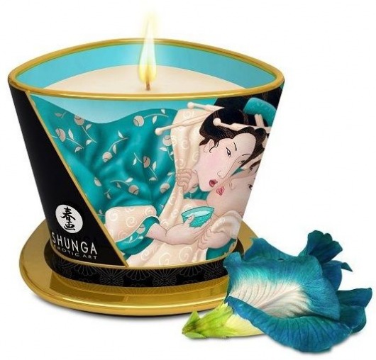Массажная свеча Island Blossoms - 170 мл. - Shunga - купить с доставкой в Сургуте
