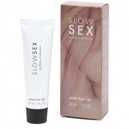 Лубрикант на водной основе Slow Sex Anal Play Gel - 30 мл. - Bijoux Indiscrets - купить с доставкой в Сургуте