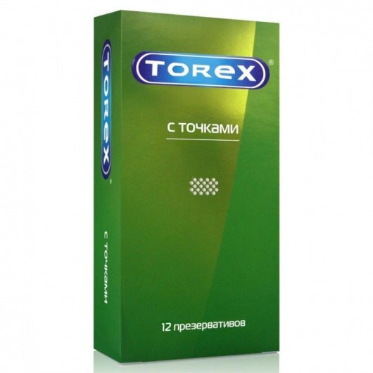 Текстурированные презервативы Torex  С точками  - 12 шт. - Torex - купить с доставкой в Сургуте