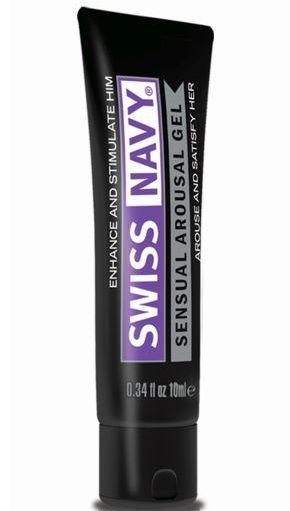 Возбуждающий гель-лубрикант на водной основе Sensual Arousal Lubricant - 10 мл. - Swiss navy - купить с доставкой в Сургуте