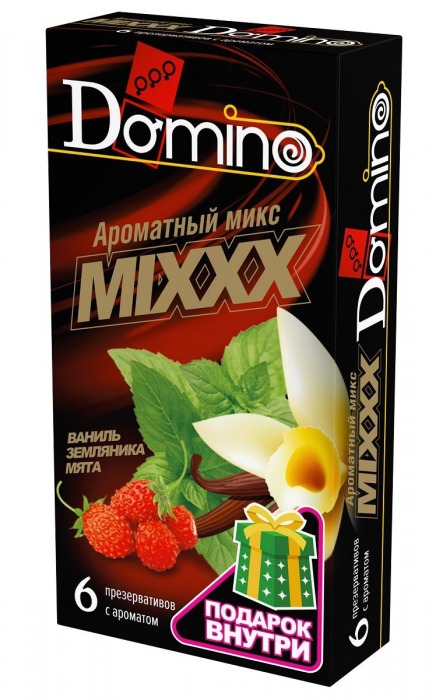 Ароматизированные презервативы DOMINO  Ароматный микс  - 6 шт. - Domino - купить с доставкой в Сургуте