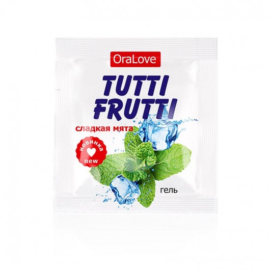 Пробник гель-смазки Tutti-frutti со вкусом мяты - 4 гр. - Биоритм - купить с доставкой в Сургуте