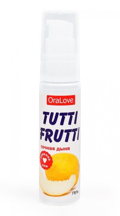 Гель-смазка Tutti-frutti со вкусом сочной дыни - 30 гр. - Биоритм - купить с доставкой в Сургуте
