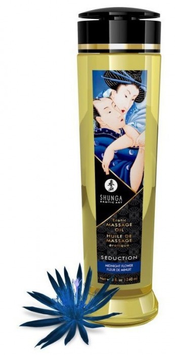 Массажное масло с ароматом ночных цветов Seduction - 240 мл. - Shunga - купить с доставкой в Сургуте