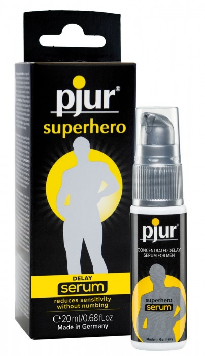 Сыворотка-пролонгатор pjur SUPERHERO Delay Serum - 20 мл. - Pjur - купить с доставкой в Сургуте