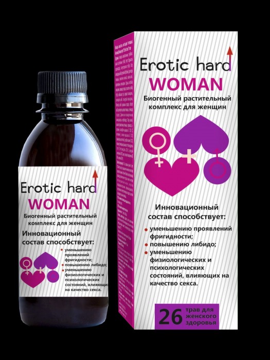 Женский биогенный концентрат для повышения либидо Erotic hard Woman - 250 мл. - Erotic Hard - купить с доставкой в Сургуте