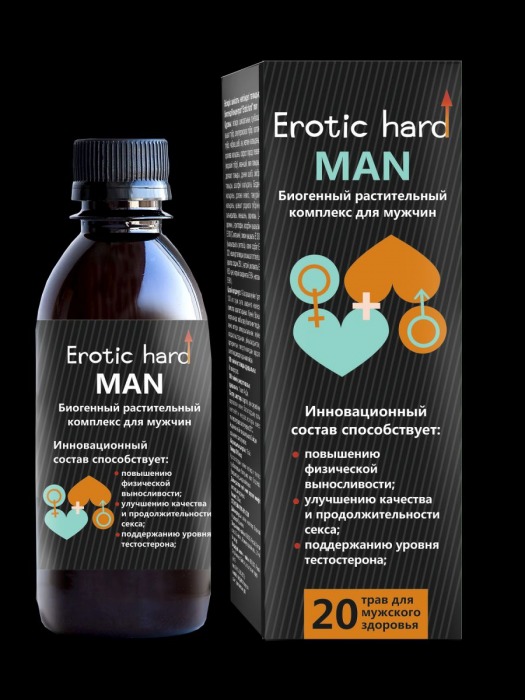 Мужской биогенный концентрат для усиления эрекции Erotic hard Man - 250 мл. - Erotic Hard - купить с доставкой в Сургуте