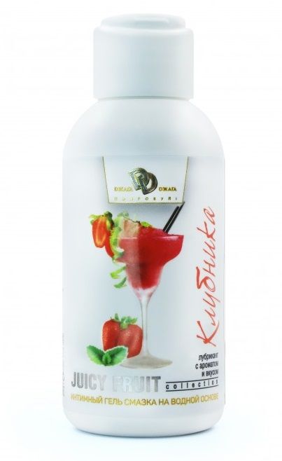 Интимный гель-смазка JUICY FRUIT с ароматом клубники - 100 мл. - БиоМед - купить с доставкой в Сургуте