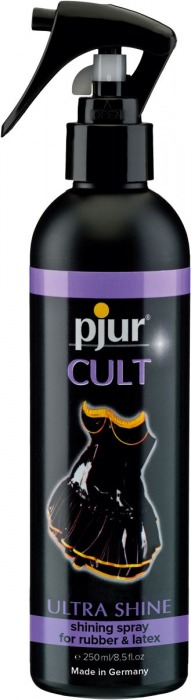 Спрей для ухода за одеждой из латекса pjur CULT Ultra Shine - 250 мл. - Pjur - купить с доставкой в Сургуте