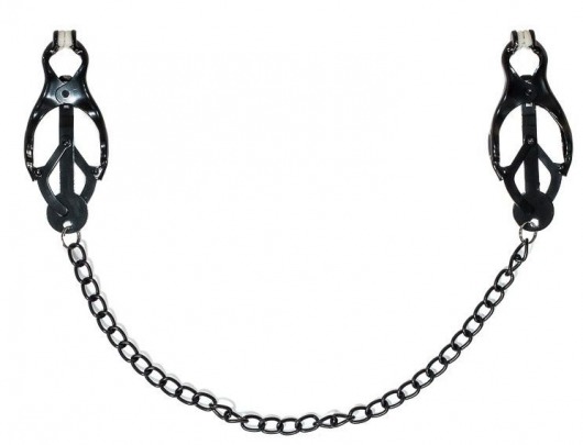 Зажимы на соски Darkside с цепочкой - Lola Games - купить с доставкой в Сургуте