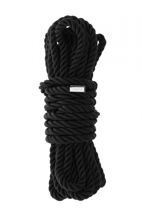 Черная веревка для шибари DELUXE BONDAGE ROPE - 5 м. - Dream Toys - купить с доставкой в Сургуте