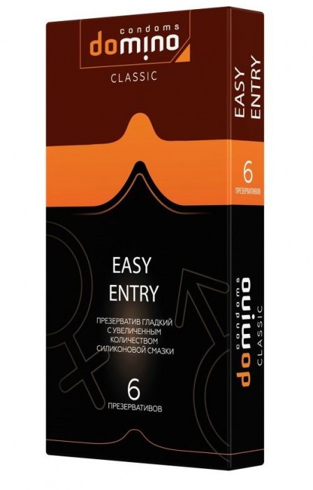 Презервативы с увеличенным количеством смазки DOMINO Easy Entry - 6 шт. - Domino - купить с доставкой в Сургуте