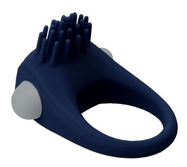 Синее эрекционное виброкольцо STIMU RING - Dream Toys - в Сургуте купить с доставкой