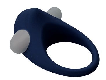 Гладкое синее эрекционное виброкольцо STIMU RING - Dream Toys - в Сургуте купить с доставкой