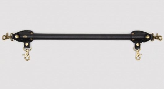 Черная распорка для ног Bound to You Faux Leather Spreader Bar - 50,8 см. - Fifty Shades of Grey - купить с доставкой в Сургуте