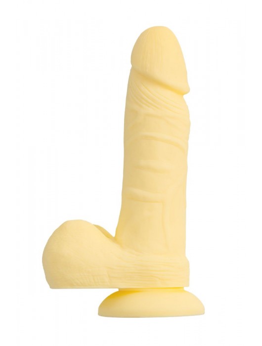 Желтый фаллоимитатор James - 20 см. - ToyFa