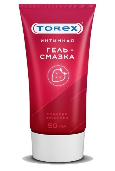 Смазка на водной основе TOREX  Сладкая клубника  - 50 мл. - Torex - купить с доставкой в Сургуте