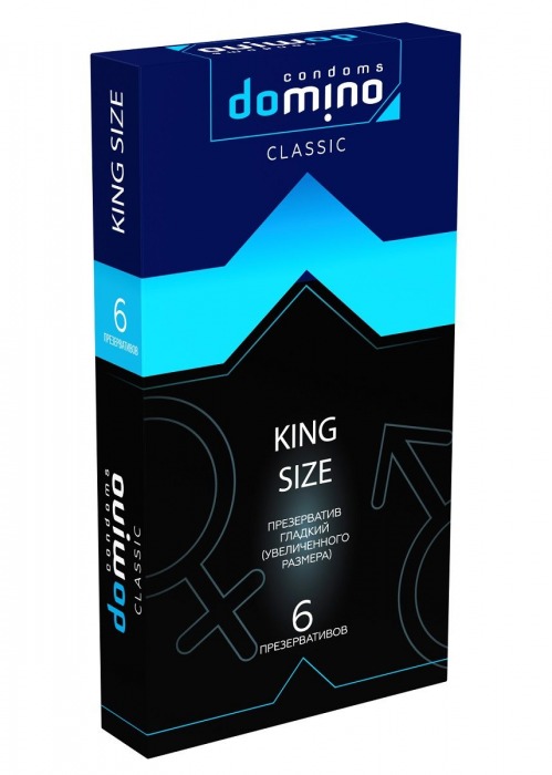 Презервативы увеличенного размера DOMINO Classic King size - 6 шт. - Domino - купить с доставкой в Сургуте