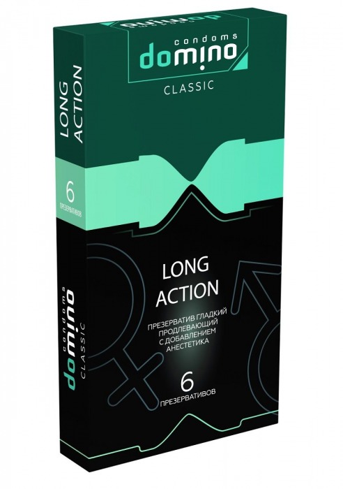 Презервативы с пролонгирующим эффектом DOMINO Classic Long action - 6 шт. - Domino - купить с доставкой в Сургуте