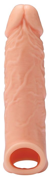 Телесная насадка EXTENDER WITH BALL STRAP 6.5 - 17 см. - Dream Toys - в Сургуте купить с доставкой