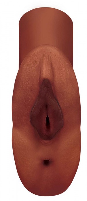 Коричневый мастурбатор Perfect Pussy Double Stroker - Pipedream - в Сургуте купить с доставкой