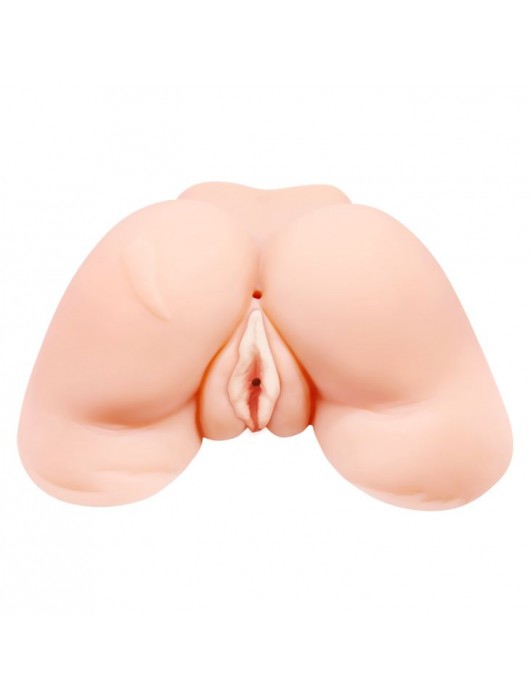 Телесная вибровагина Julie с 2 рабочими отверстиями - Baile - в Сургуте купить с доставкой