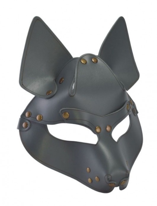 Серая маска Wolf с клепками - Sitabella - купить с доставкой в Сургуте