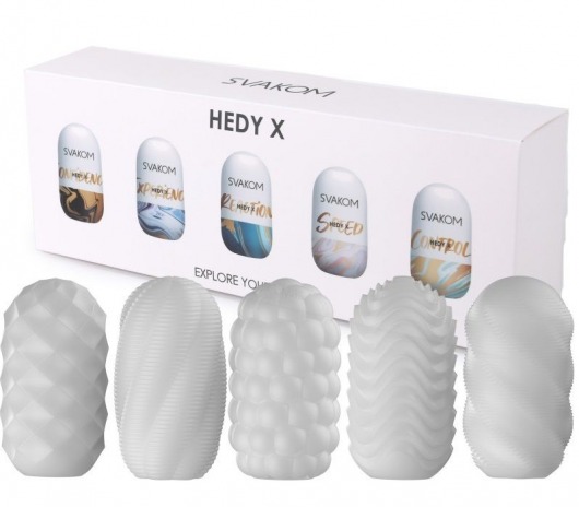 Набор из 5 мастурбаторов Hedy X5 Mixed - Svakom - в Сургуте купить с доставкой