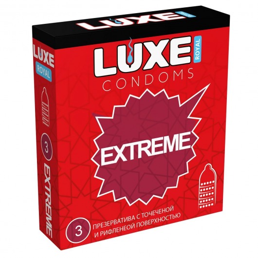 Текстурированные презервативы LUXE Royal Extreme - 3 шт. - Luxe - купить с доставкой в Сургуте