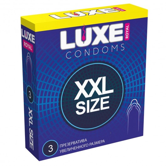 Презервативы увеличенного размера LUXE Royal XXL Size - 3 шт. - Luxe - купить с доставкой в Сургуте