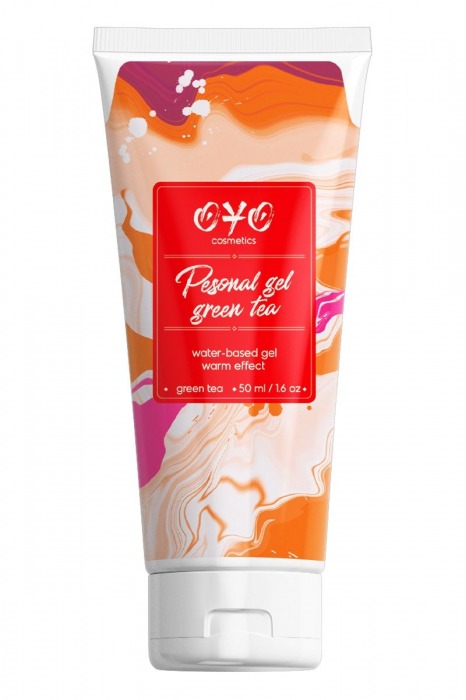 Интимная смазка на водной основе с согревающим эффектом OYO Personal Gel Green Tea - 50 мл. - OYO - купить с доставкой в Сургуте