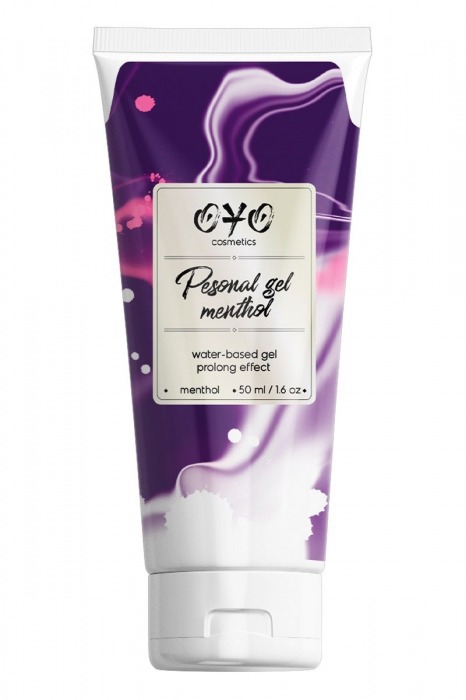 Интимная смазка на водной основе с пролонгирующим эффектом OYO Personal Gel Menthol - 50 мл. - OYO - купить с доставкой в Сургуте