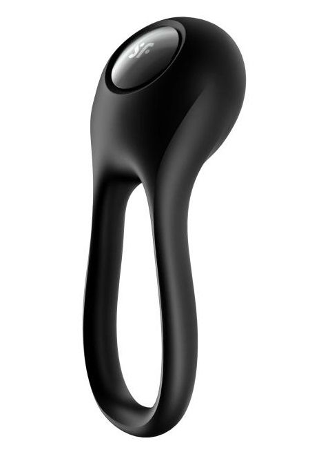 Черное эрекционное виброкольцо Majestic Duo - Satisfyer - в Сургуте купить с доставкой