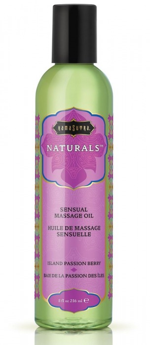 Массажное масло Naturals Island Passion Berry с ароматом тропических фруктов - 236 мл. - Kama Sutra - купить с доставкой в Сургуте