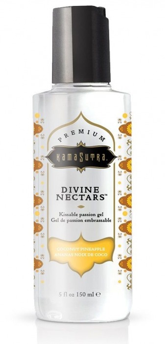 Гель-лубрикант на водной основе Divine Nectars Vanilla с ароматом ванили - 150 мл. - Kama Sutra - купить с доставкой в Сургуте