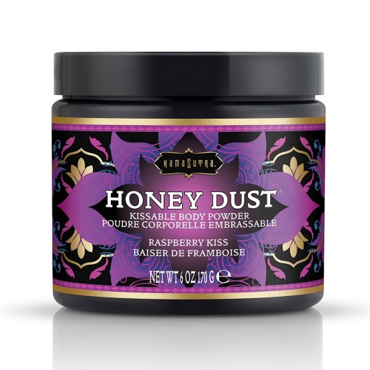 Пудра для тела Honey Dust Body Powder с ароматом малины - 170 гр. - Kama Sutra - купить с доставкой в Сургуте