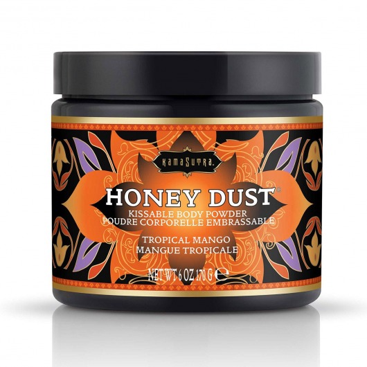 Пудра для тела Honey Dust Body Powder с ароматом манго - 170 гр. - Kama Sutra - купить с доставкой в Сургуте