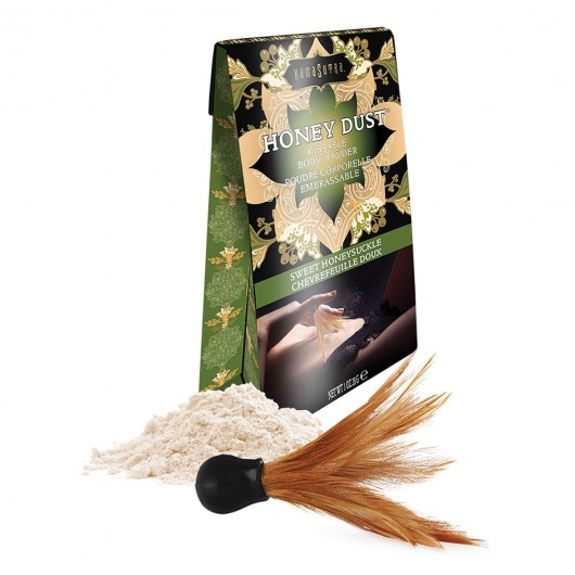 Пудра для тела Honey Dust Body Powder с ароматом жимолости - 28 гр. - Kama Sutra - купить с доставкой в Сургуте