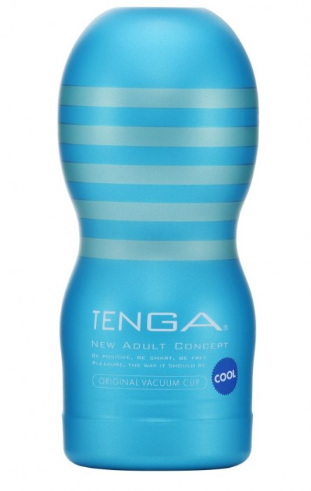 Мастурбатор с охлаждающей смазкой TENGA Original Vacuum Cup Cool - Tenga - в Сургуте купить с доставкой