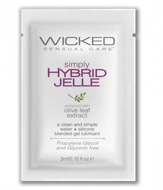 Гель-лубрикант на водно-силиконовой основе Simply Hybrid Jelle - 3 мл. - Wicked - купить с доставкой в Сургуте